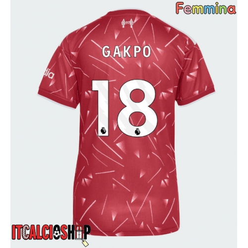 Liverpool Cody Gakpo #18 Prima Maglia Femmina 2026-27 Manica Corta